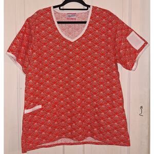 Fashion Scrubs Size 2XL Heart Design Dentist Hospital Office Cleaning Cosmo